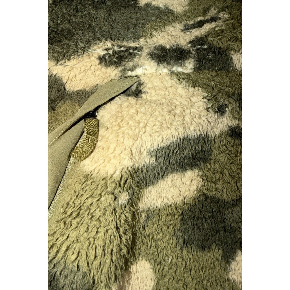 THE NORTH FACE Women's Fleece Jacket Camo Hoodie Elbow Patch Hunting Size M - Picture 3 of 9